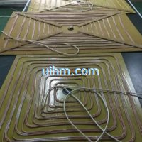 full air cooled induction coil for heating steel