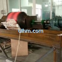 induction heating steel roller by half open induction coil