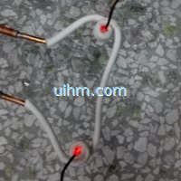 induction heating steel wires with double coils