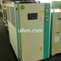 water chiller and water cooling tower for cooling induction heater