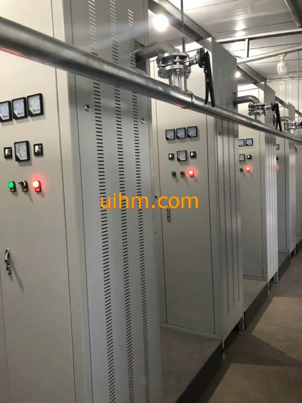 70X60KW air cooled induction heater provide heating at 23 celcius degree for 60000 square metres of 700 households (3)