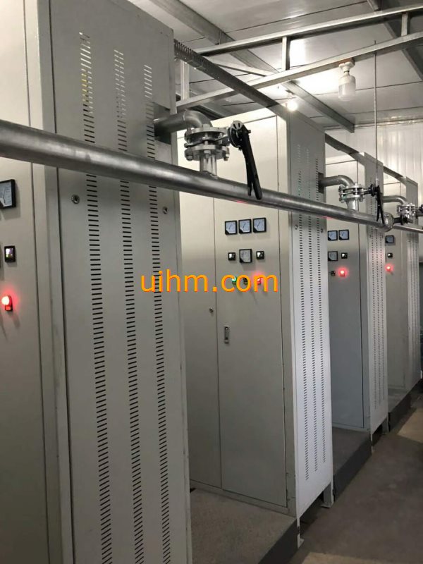 70X60KW air cooled induction heater provide heating at 23 celcius degree for 60000 square metres of 700 households (5)