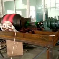 induction heating steel roller with auto rotating system