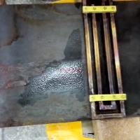 induction hardening side surface of steel plate by rf induction heater (1)