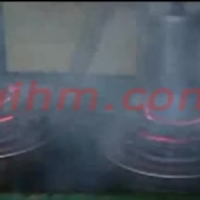 induction quenching axles by dual induction coil
