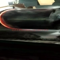 induction quenching steel roller by mf scr induction heater