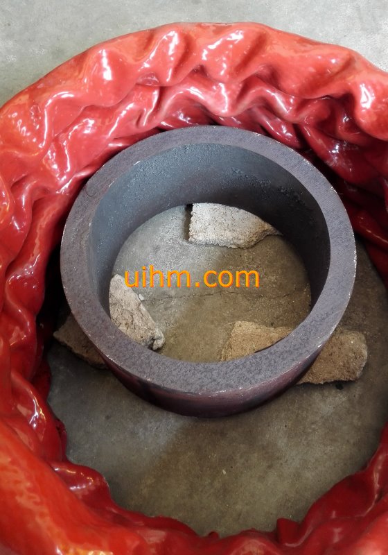 induction shrink fitting coupling hub for oil pipes project by water cooled flexible induction coil (11)