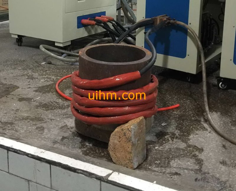 induction shrink fitting coupling hub for oil pipes project by water cooled flexible induction coil (2)
