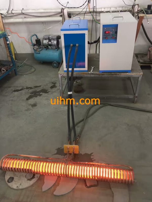 induction forging long steel rods by MF machine (3)