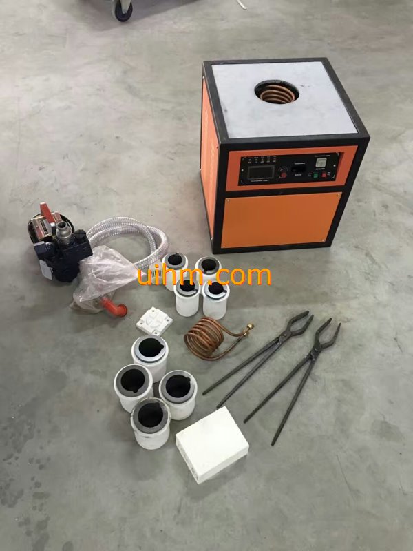 induction gold melting machines with accessories