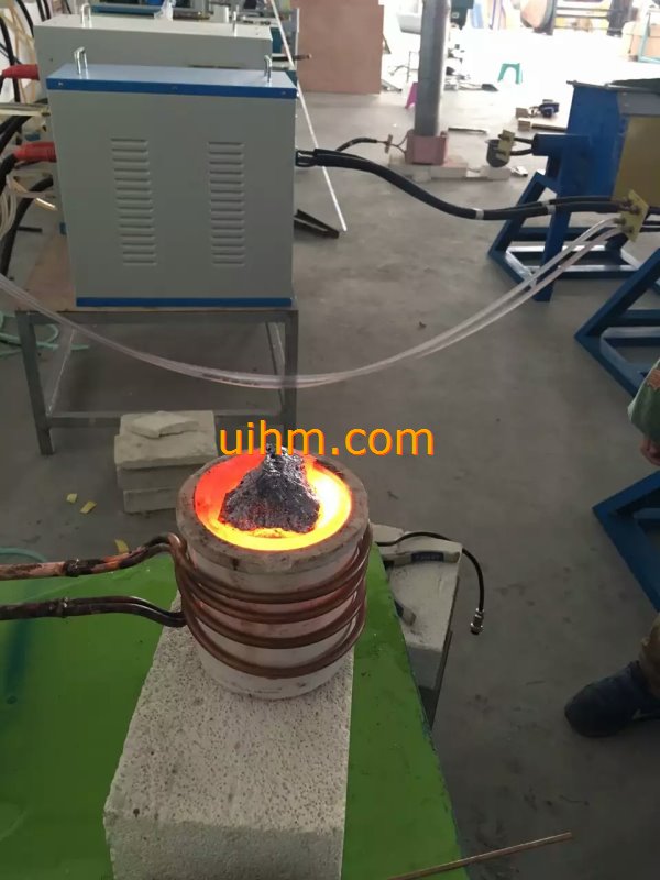 induction melting silicon and steel