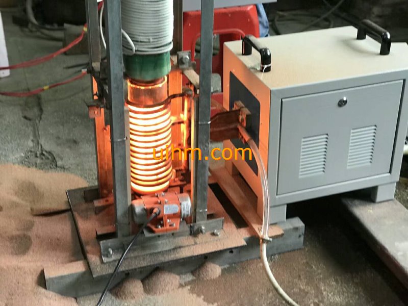 induction melting metal sand after air cooled preheating (7)
